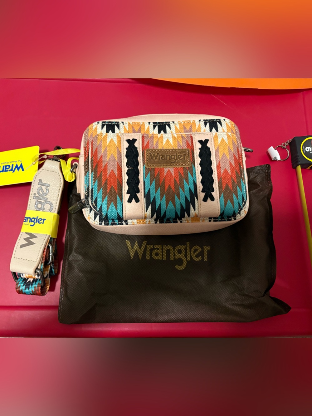 Wrangler Southwestern Dual Sided Crossbody Bag